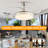  42" Retractable Ceiling Fan With Dimmable LED Light, Remote, 6-Speed Reversible Motor Fan