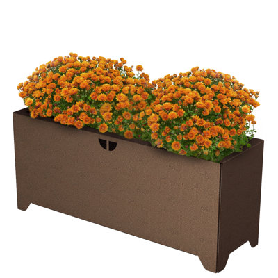 Modern Painted Steel Span Planter
