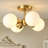 Stauton Bonyu Modern Glass Bubble Flush Mount