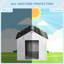 Niche pour chien - Eau, pour petits et moyens chiens, ventilation incluse Intérieur du chiot Airy, installation facile
