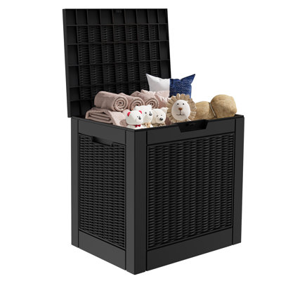 Olilawn 30 Gallons Outdoor Multifunctional Resin Deck Box