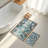 Volf Soft Blue Bathmat Set (2 Pieces) | 100% Polyester, 1.6 x 2.0 ft & 2.0 x 3.3 ft | 650 g/m², 0.2 in Pile Height, Non-Slip Dot Base | Machine Washable, Durable & Easy to Clean | Perfect for Bathroom Décor