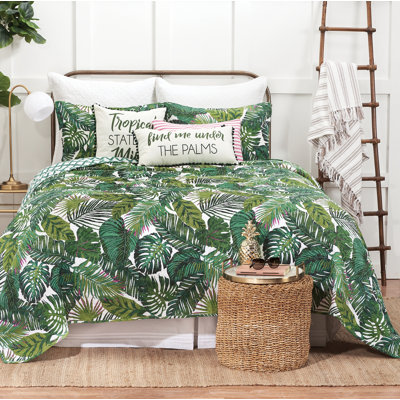 Waialea Bay Cotton Reversible Quilt Set