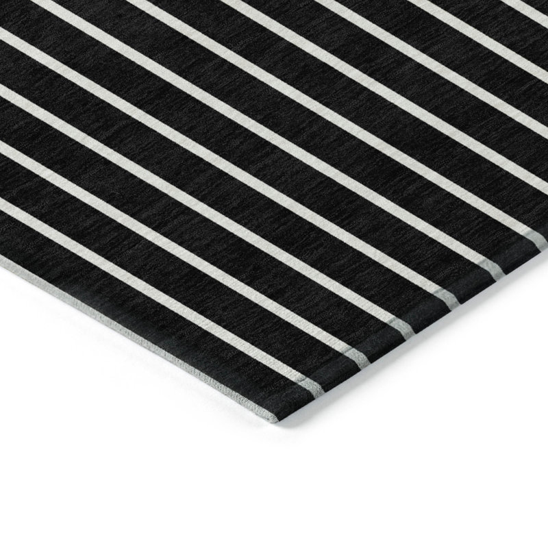  Tapis gris intérieur / extérieur lavable à la machine Chantille ACN994, Rectangulaire 3 pi x 5 pi