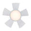 Vox 5 - Blade Indoor/Outdoor Smart Flush Mount Ceiling Fan with Remote Control and LED Light Kit-32650282-32650281