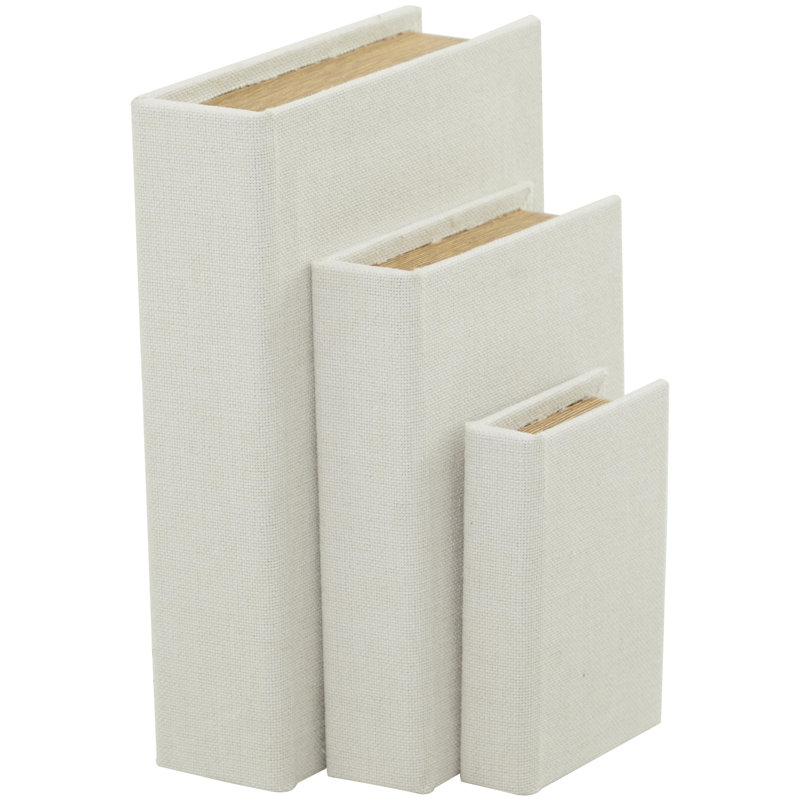 Boîte à livres traditionnelle 3 pièces Cortland, Beige