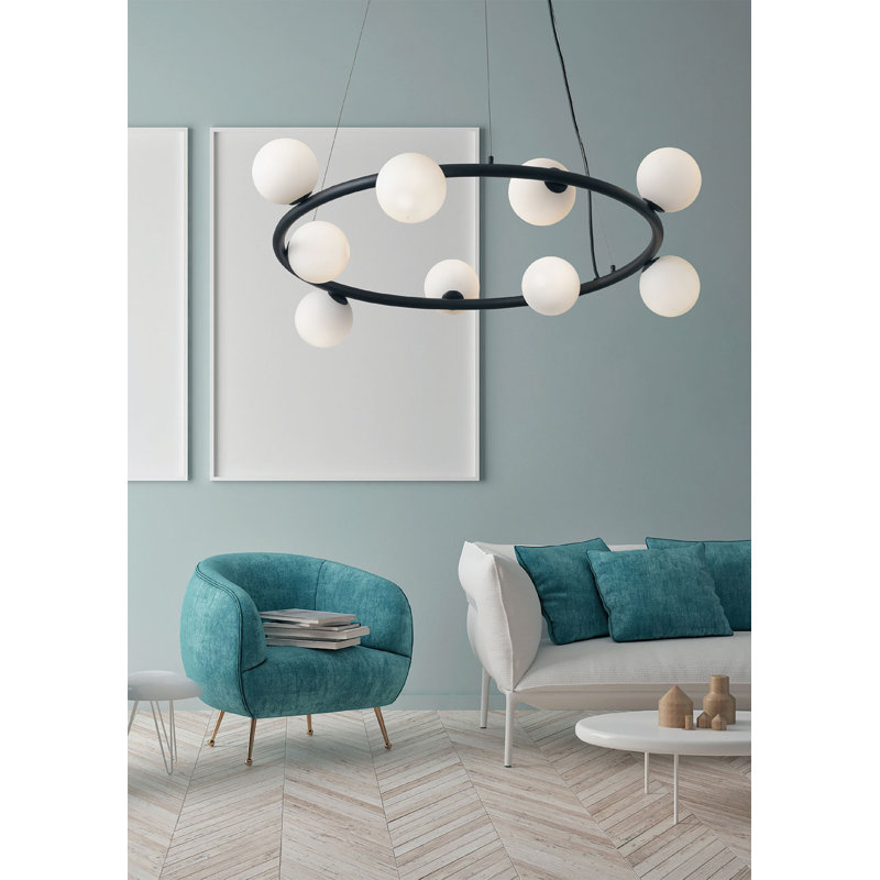 Pineda 9 - Light Waggon Wheel Chandelier