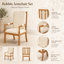 Ensemble de salle à manger extensible 3 pièces avec fauteuils à canette Alvares-1655447171
