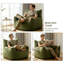 Grand fauteuil à billes en velours côtelé vert olive, capacité de poids de 300 lb, sans repose-pieds-133709579-133709578