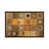 Toile avec cadre en bois brun classique