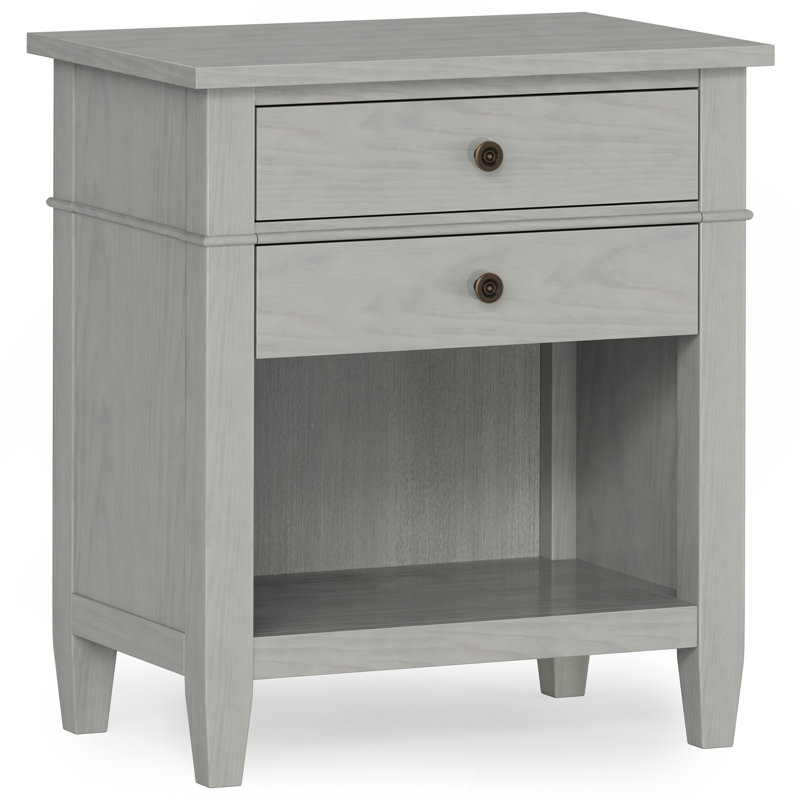 Carlton - Bedside Table - Fog Grey, Gray