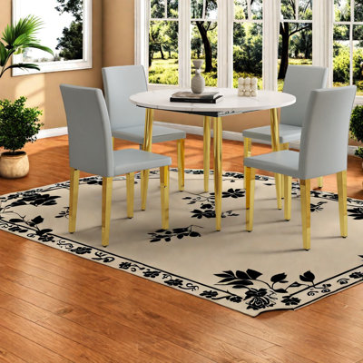 Ensembles de table de salle à manger extensible (doit inclure à la fois la table et la chaise), maison moderne