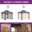 10Ft. W x 10Ft. D Aluminum Patio Gazebo