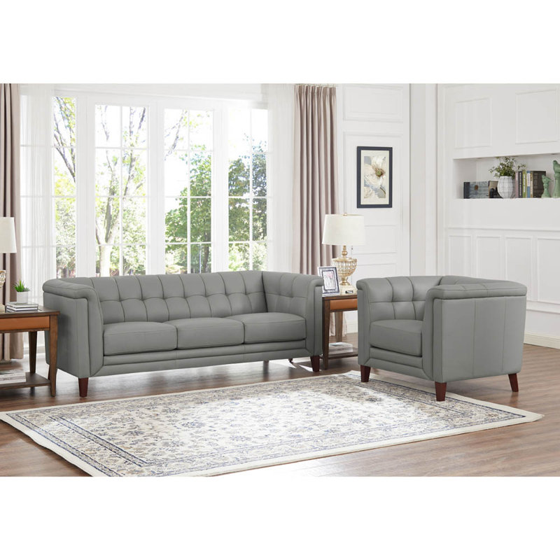 2 - Piece Leather Living Room Set