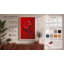 Red Bloom Minimalist - Wrapped Canvas-544336752-544336757