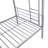 METAL BUNK BED WITH TRUNDLE  SILVER