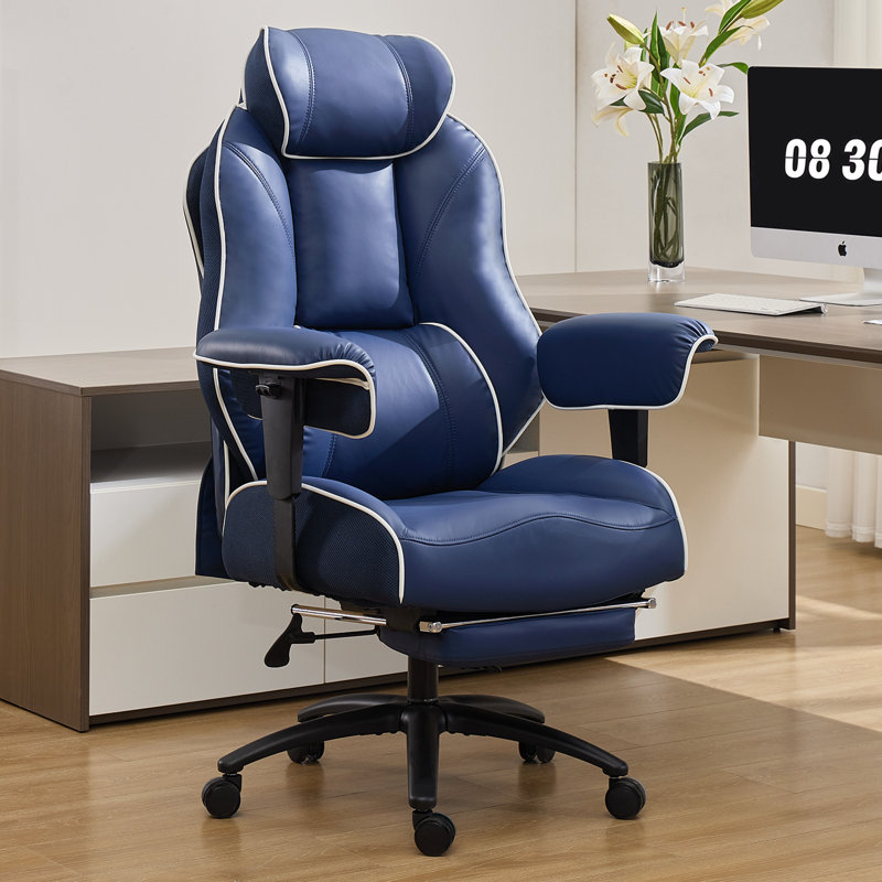 Big & Tall High-Back Ergonomic Office Chair, Blue