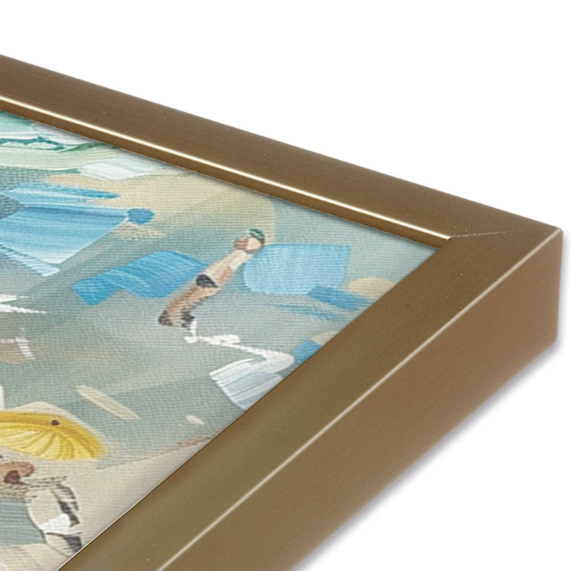 Framed On Paper Print, Brushed Gold, 13" H x 17" W x 1.25" D