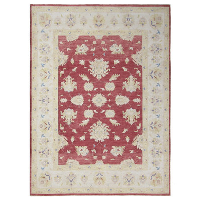 Davey Hand Knotted 8x11 Orange Rug