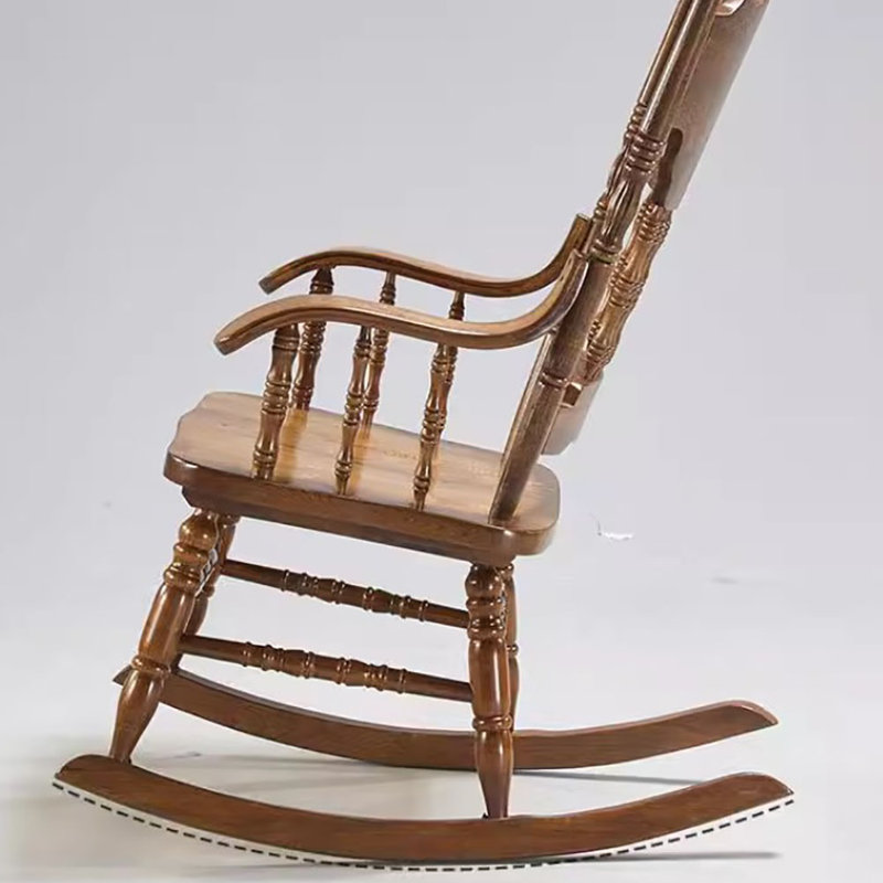 Chaise berçante française en bois
