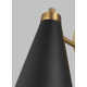 Reece Single Light Steel Dimmable Swing Arm Sconce