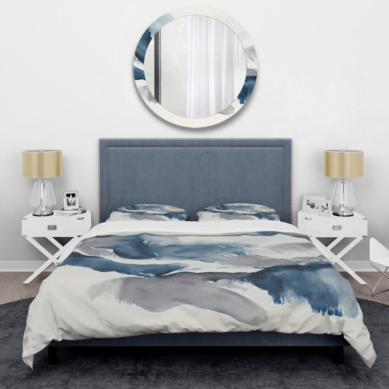 Ensemble de housse de couette en microfibre / polyester Through The Sapphire Blue Clouds I Bedding