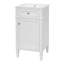Meuble-lavabo de salle de bain avec lavabo en céramique, ensemble de meuble-lavabo simple autoportant avec porte à fermeture douce, tablette réglable, style français, pieds pleins-130545050-130545051