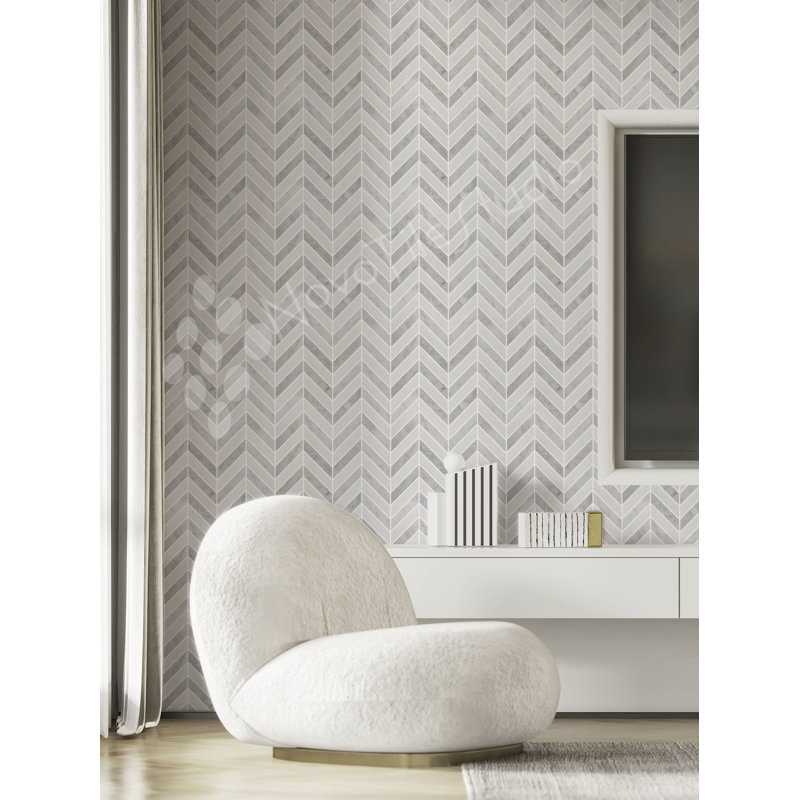 Palermo 1" x 4" Marble Mosaic Wall & Floor Tile