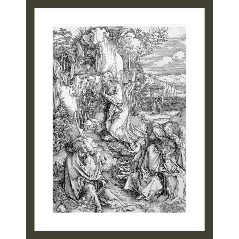 «Agony in the Garden» de la série «Great Passion» par Albrecht Dürer, impression giclée encadrée, H 29,5 po x l 23,01 po