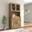 Armoire de bar avec porte-gobelet Arleatha