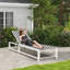 Chaise longue de jardin inclinable Eviemarie-605896313