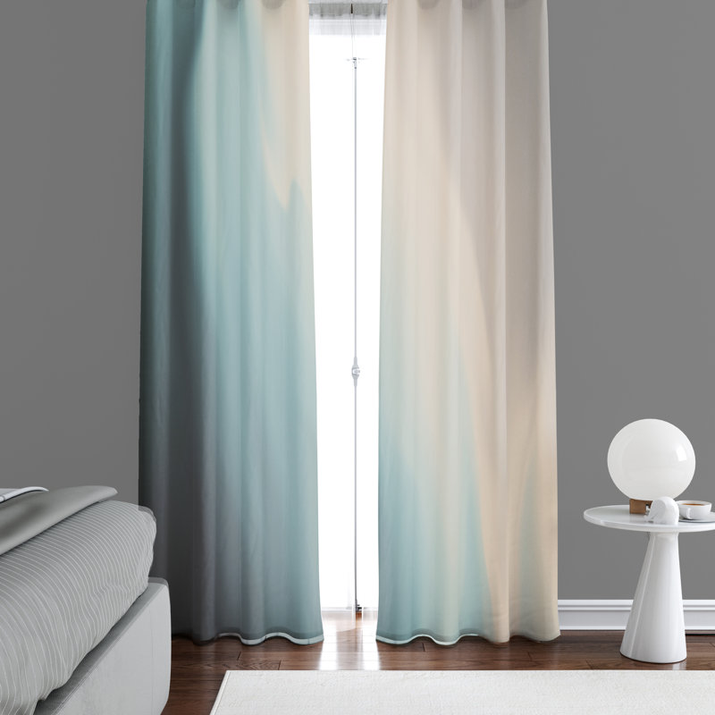 Semi Sheer Curtain Panel Pair, 20" W x 82" L