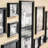 Gallery Wall Set of 10 Rustic Distressed Black Frames with Typography Art