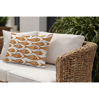 Barnon Outdoor Reversible Throw Pillow