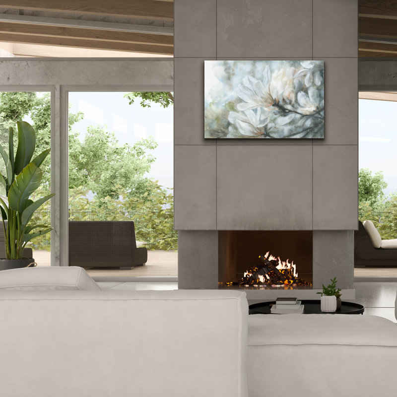 Toile épique «Magnolia» par Leslie Trimbach, H 26 po x l 40 po x P 1,5 po