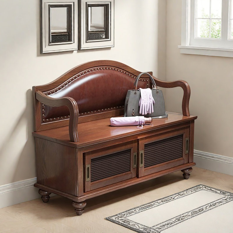 Tabouret à langer 31,5 po, Brun / noyer foncé