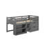 Lit mezzanine simple polyvalent avec rangement abondant pour une fonctionnalité accrue et une efficacité accrue