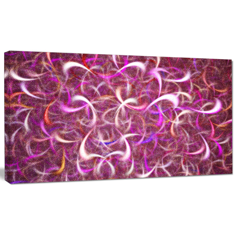 « rose aquarelle fractal pattern », impression sur toile, H 16 po x l 32 po x P 1 po
