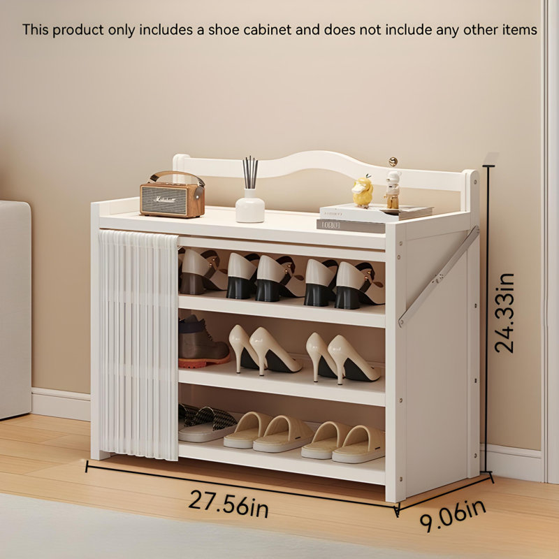 Foldable Shoe Rack For Home - Multi-Layer Bamboo Shoe Shelf With Dustproof Design, Easy Assembly For Entryway, Hallway, And Rental Apartments