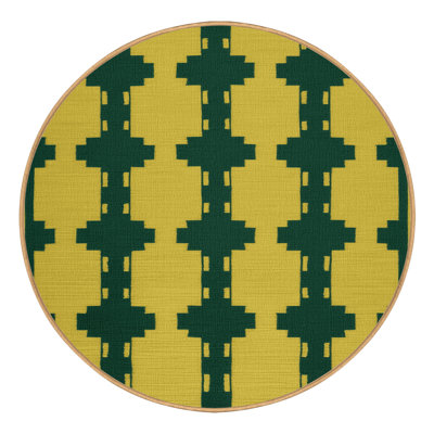 Machine Washable Trellis Brown Area Rug