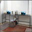 Bureau d'ordinateur 83 po pour 2 personnes avec 2 tablettes de rangement, poste de travail double avec étagère à livres, longue table de bureau pour la maison, noir