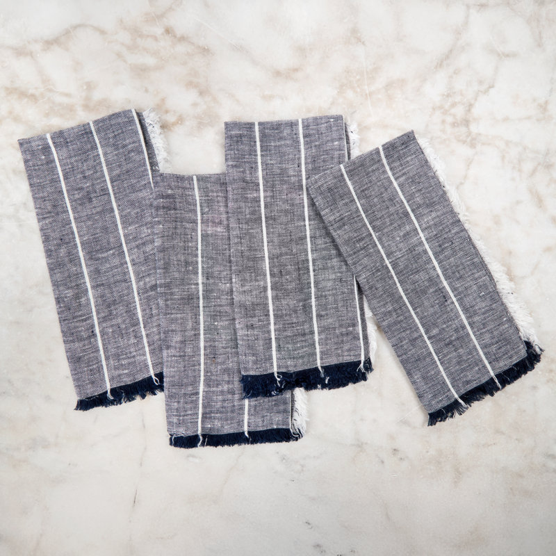 Sonoma Linen Square Napkins, Navy