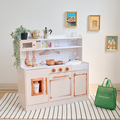 Cuisine de jeu en bois avec évier et distributeur de glaçons Teamson Kids Little Chef St. Louis
