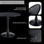 Ensemble bistro 3 pièces - Table noire compacte et chaises minimalistes avec pieds en métal-1456355456