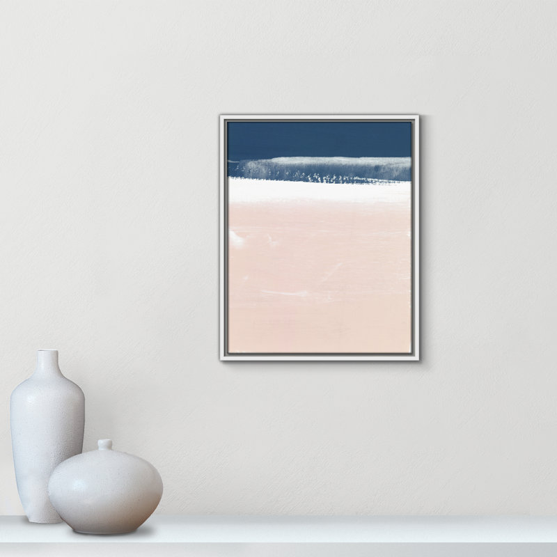 Hunsberger Blushing Horizon - Painting Print, 17.5" H x 21.5" W x 2" D, White Framed Canvas, No Mat