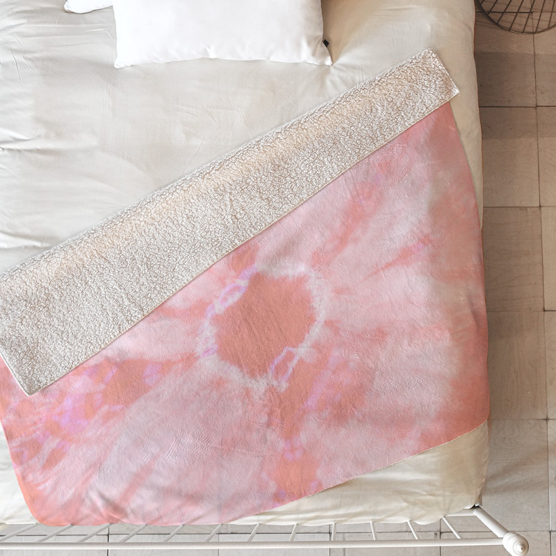 Amy Sia Throw Blanket, 60" L x 50" W, Pink