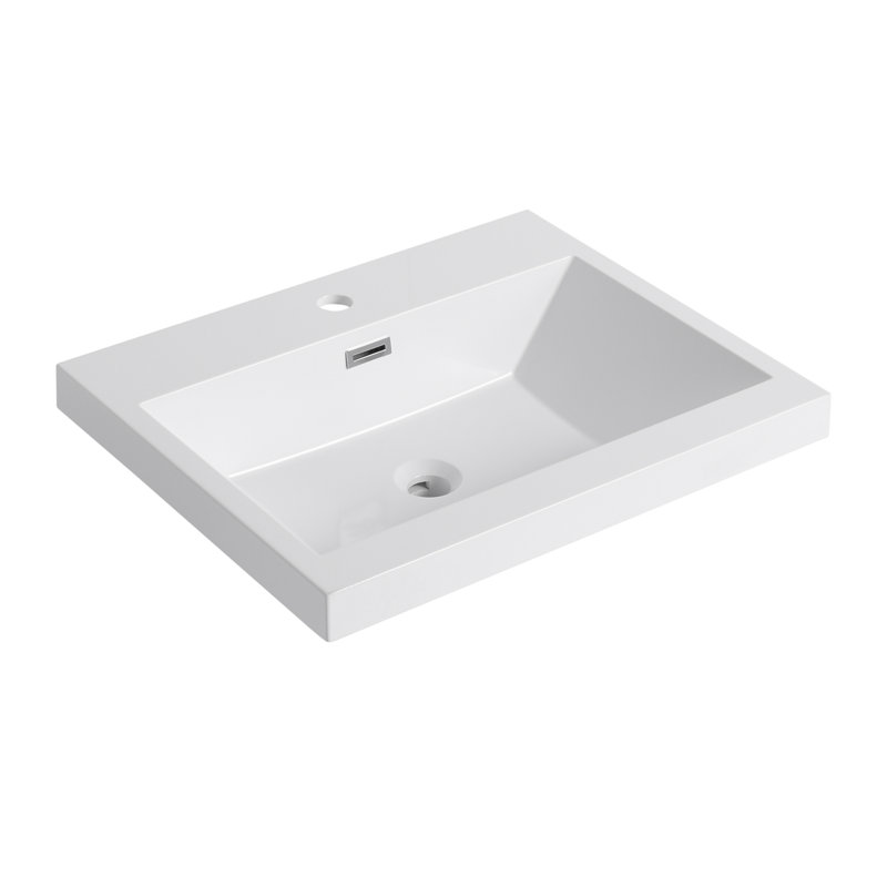 24" Bathroom  Resin Sink