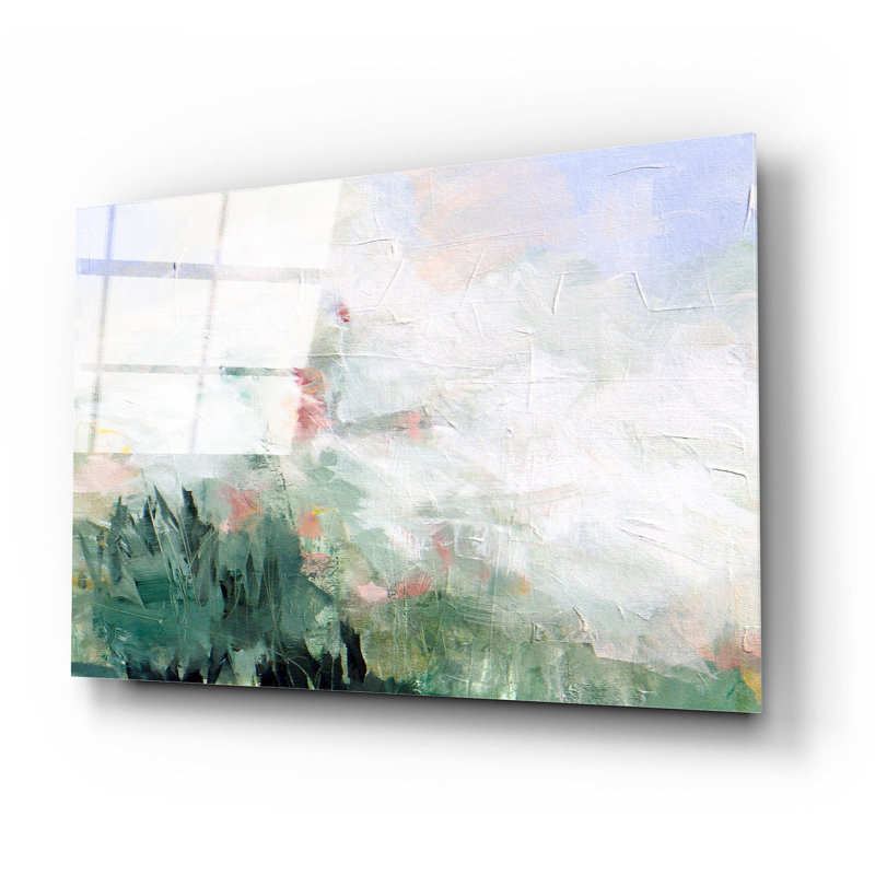  «Morning Mist No. 1» par Karen Hale, art mural en verre acrylique, 24 po x 16 po, H 16 po x l 24 po