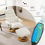 Fauteuil inclinable ergonomique avec repose-pieds, fauteuil pivotant à 360 ° avec repose-pieds, massage par vibration à 5 points, siège chauffant et dossier réglable à 140 °-132617030