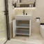 Meuble-lavabo autoportant avec porte et meuble-lavabo avec porte